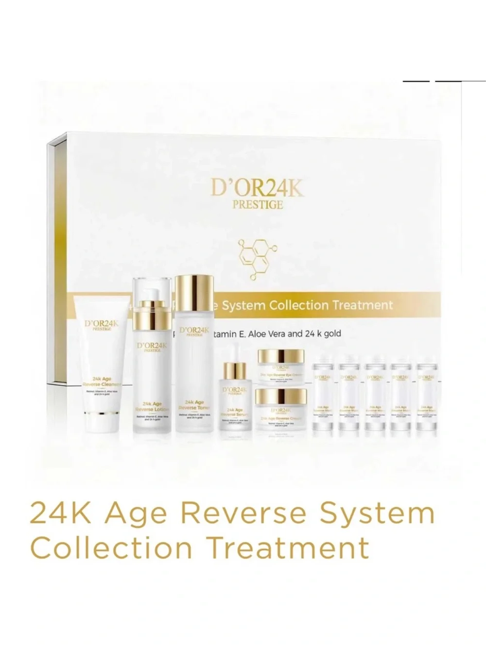 D’OR24K Prestige 24k Age Reverse System Collection Treatment New/Sealed - Picture 2 of 7